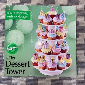 Wilton 4 tier dessert tower EUC